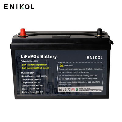 100h 200h 12V Batería de litio Lifepo4 Batería de almacenamiento de energía para el sistema solar