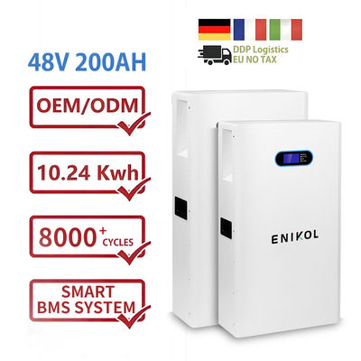 Lifepo4 48v 200ah Batería de iones de litio 10kw Almacenamiento de energía Batería solar