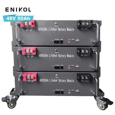 Almacenamiento de energía acumulable LiFePo4 Batería de montaje 50ah 48V Batería de litio