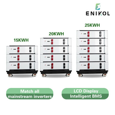 Batería de litio acumulable de 51.2v 100ah Lifepo4 Batería solar de 48v para el hogar