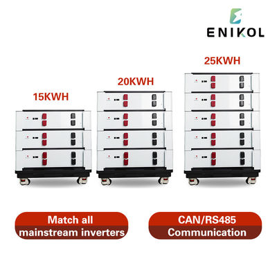 Sistema de energía solar de 48V 51.2v Lifepo4 100ah 200ah Batería de litio apilada para el hogar