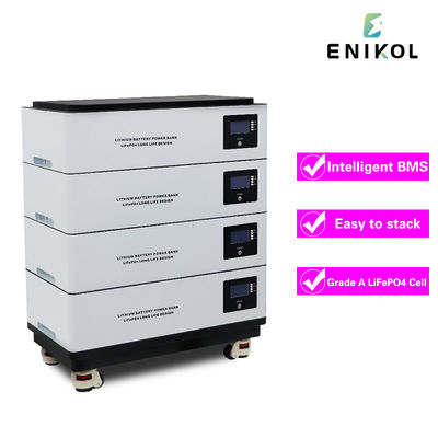 Almacenamiento de energía Household Celular de fosfato de hierro de litio 51.2V 100Ah Batería solar de litio 48V