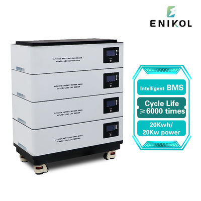 Batería Lifepo4 acumulable de 48v 100ah 20kwh Energía solar Baterías de iones de litio de 51.2v