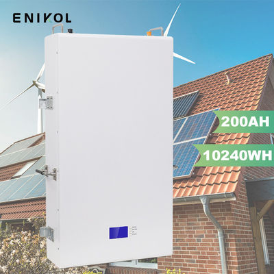 Pared solar montada 48v 200ah Lifepo4 Batería de iones de litio Batería de 10kwh
