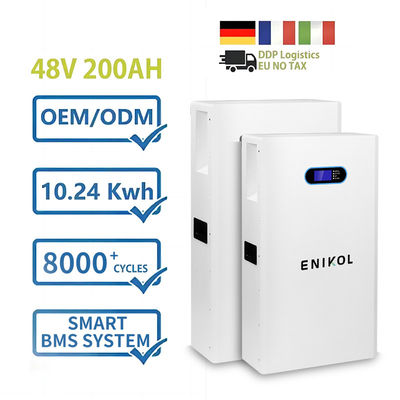 Sistema de energía solar para el hogar Powerwall 48v 200ah 10kwh Batería de litio