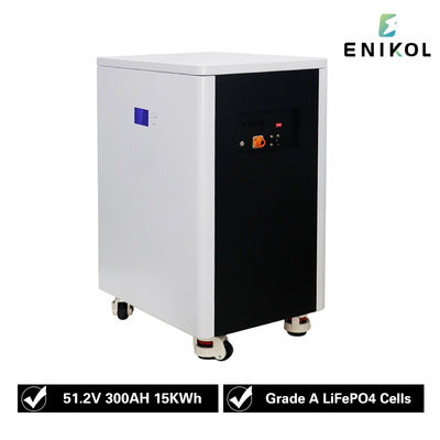 10KW Descarga 51.2V 300AH Batería 15kwh fosfato de hierro y litio 48V Batería solar
