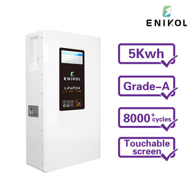 Lifepo4 51.2V 48V 200AH Batería solar con BMS y pantalla táctil de comunicación