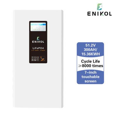 Batería solar de hoja de acrílico negro 48V Lifepo4 200AH 300AH con voltaje nominal 51.2V