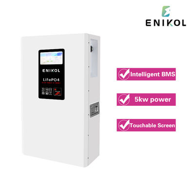 51Batería de litio hierro fosfato de.2V 100AH LiFePO4 Batería solar con BMS 48V 100AH 5120WH