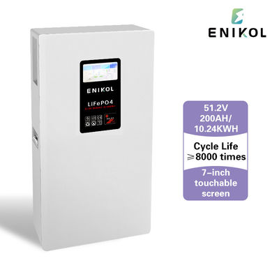 51.2V 200AH Batería de litio Batería solar de 48V con BMS incorporado y pantalla
