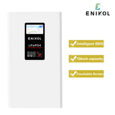 300AH 15360WH Batería LiFePo4 de 7 pulgadas con pantalla táctil de larga duración