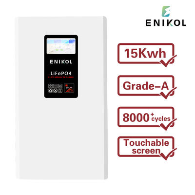 8000 veces el ciclo 300AH 48V Batería solar pantalla táctil Lifepo4 Batería 15KWH