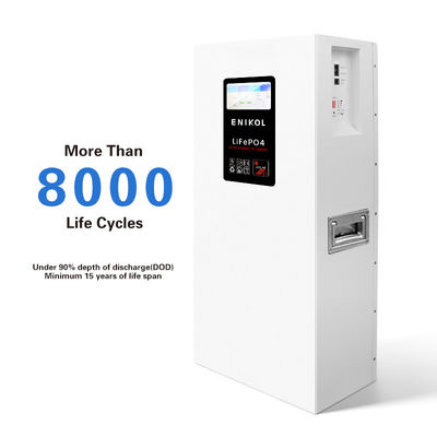 10KWH de larga duración Batería solar de 48V 7 pulgadas pantalla táctil 51.2V 200AH Batería LiFePO4