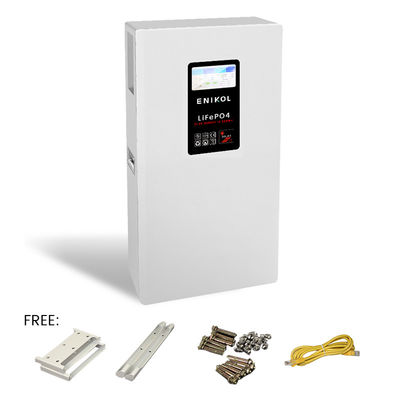 51.2V 300Ah LiFePO4 Batería 48V Batería de litio 15kwh Pared montada con pantalla táctil de 7 pulgadas