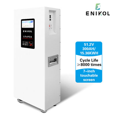 51.2V Batería de almacenamiento de energía para el hogar con pantalla táctil de 7 pulgadas